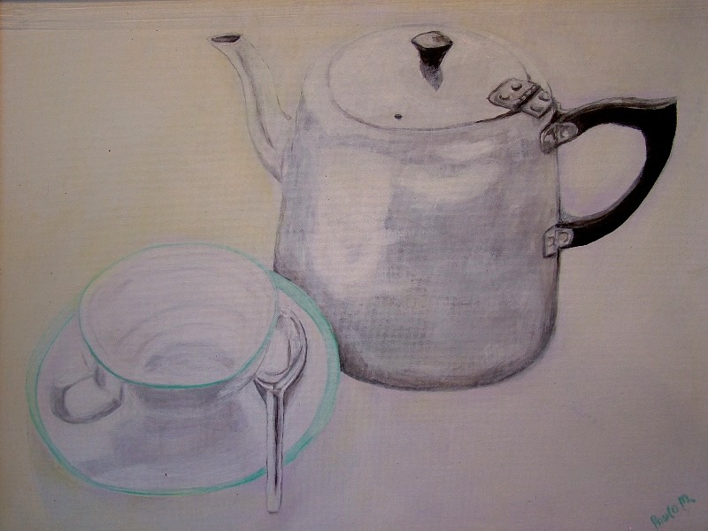 Tea pot & cup
