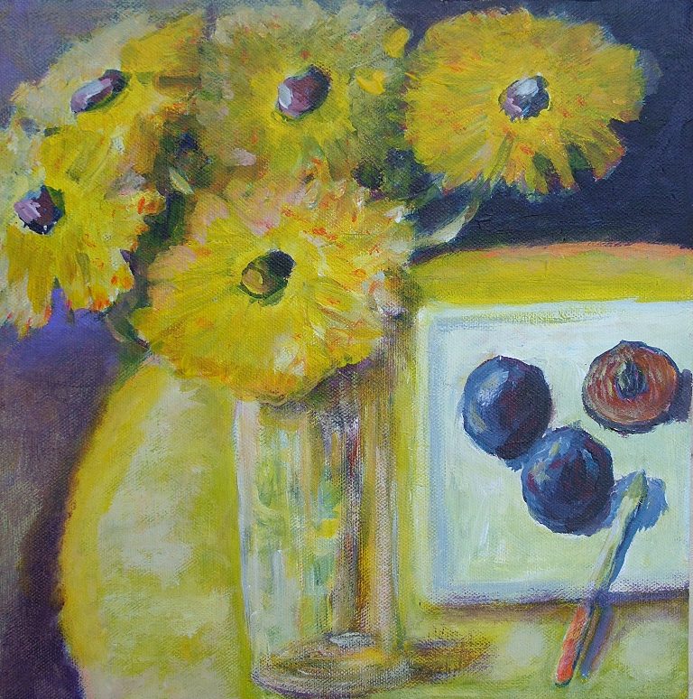 Daisies and plums